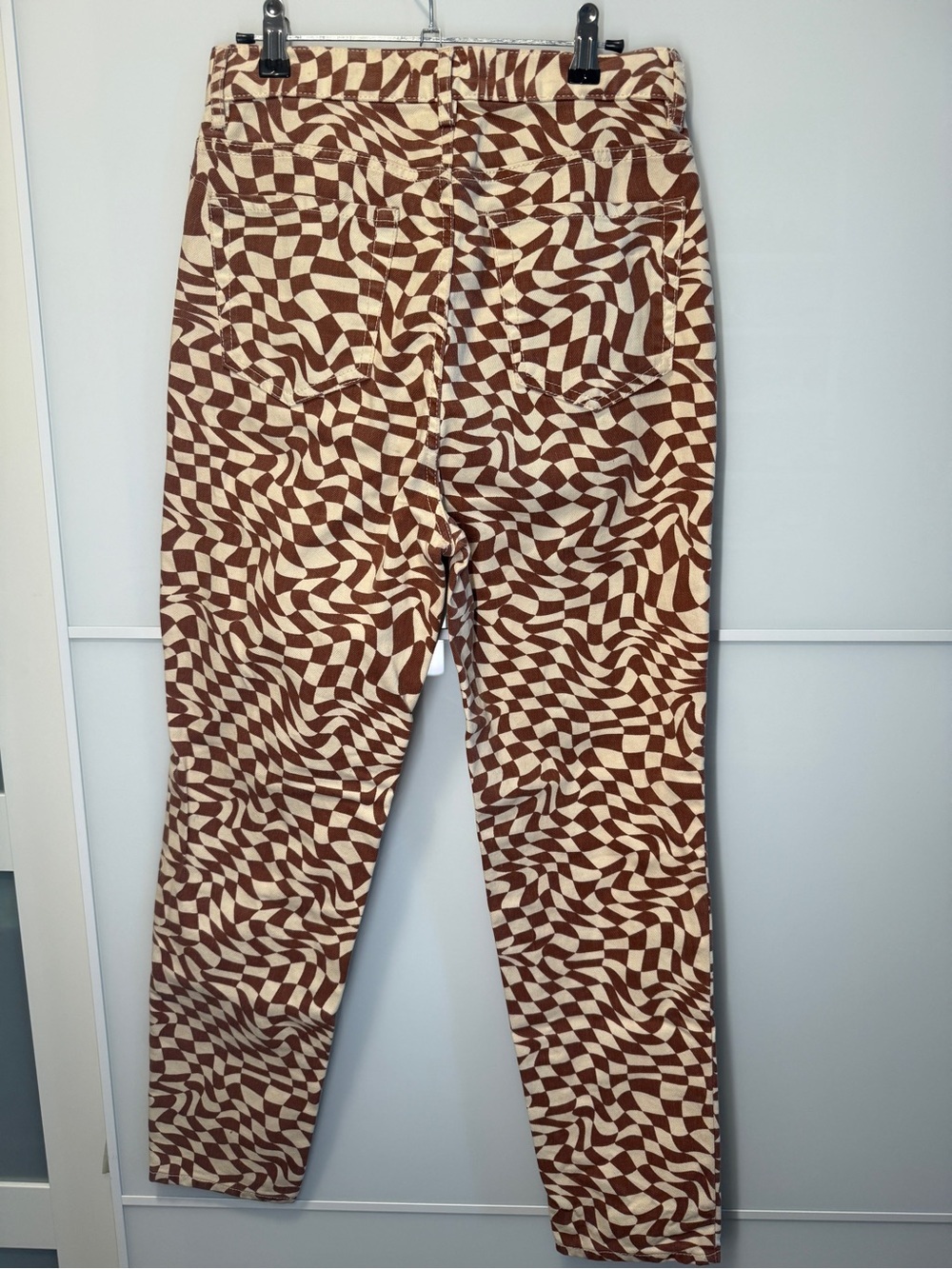 PacSun Optical Check High Rise Slim Pants - Picture 4 of 5